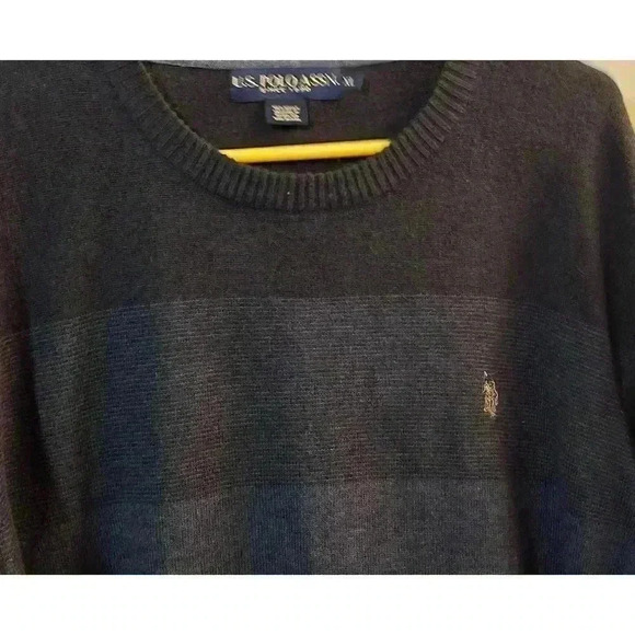 Men's U.S. Polo Assn. Sweater XL Blue Black - Picture 3 of 5